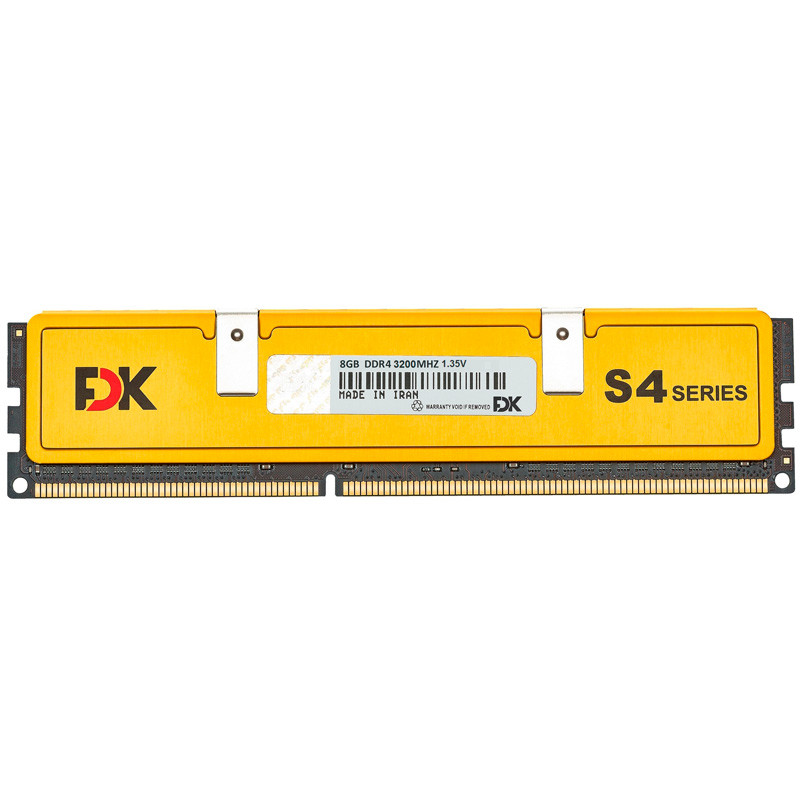 رم کامپیوتر FDK S4 DDR4 8GB 3200MHz CL22 Single