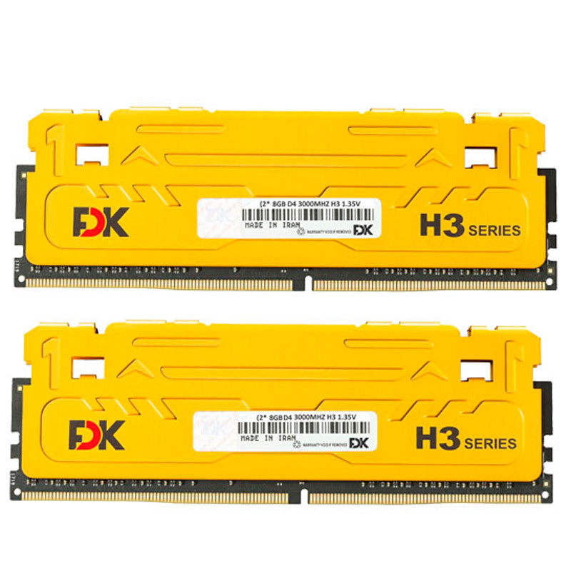 رم کامپیوتر FDK H3 DDR4 16GB 3200MHz CL16 Dual
