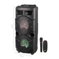 اسپیکر چمدانی بلوتوثی رم و فلش خور Liko MAX-250 + میکروفون و ریموت کنترل