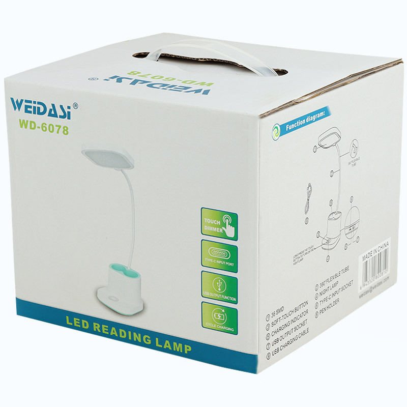 چراغ مطالعه شارژی ویداسی Weidasi WD-6078