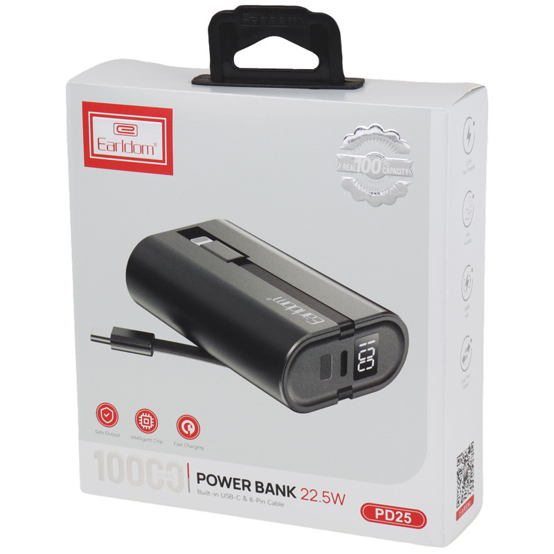 پاور بانک فست شارژ 10000 ارلدام Earldom ET-PD25 PD 22.5W