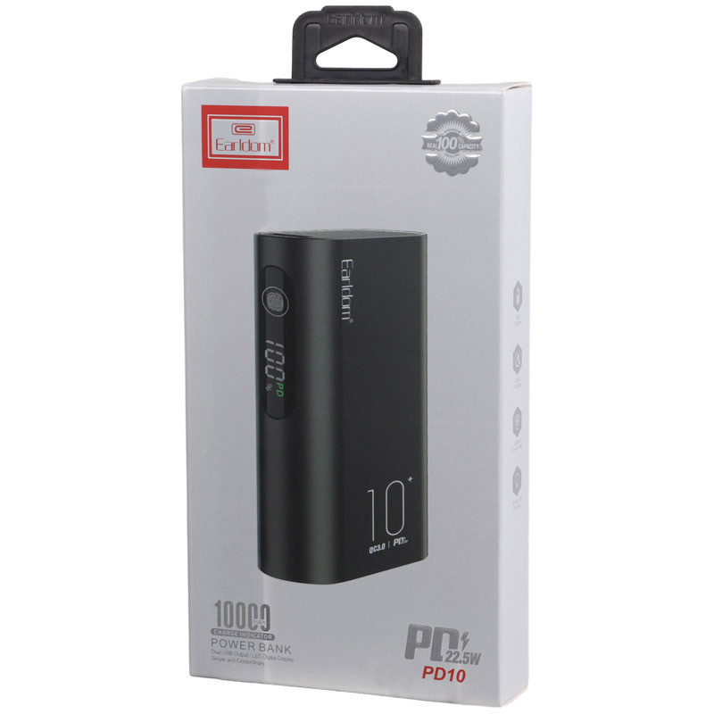 پاوربانک فست شارژ 10000 ارلدام Earldom ET-PD10 QC3.0 PD 22.5W