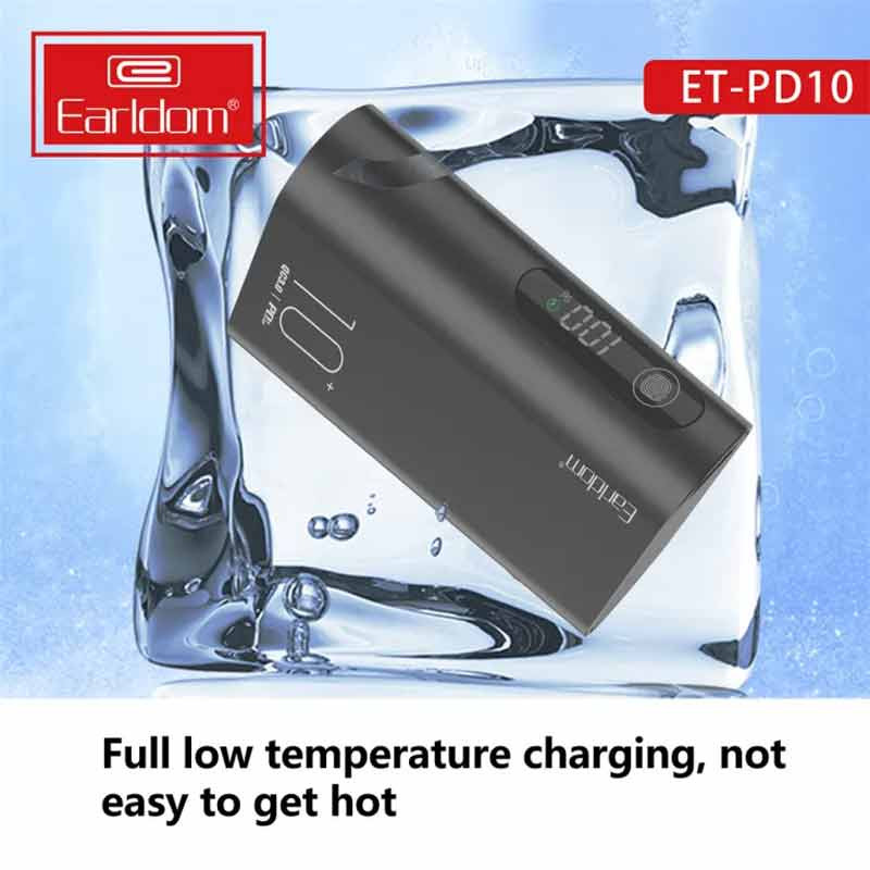 پاوربانک فست شارژ 10000 ارلدام Earldom ET-PD10 QC3.0 PD 22.5W