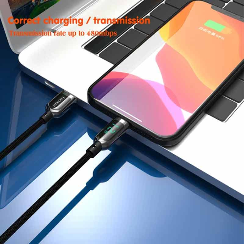 کابل آیفونی فست شارژ Earldom EC-147I 5A 1m