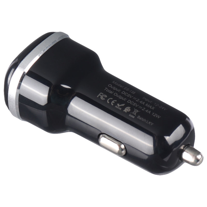 شارژر فندکی Earldom ES-138 2.4A 12W + کابل آیفونی