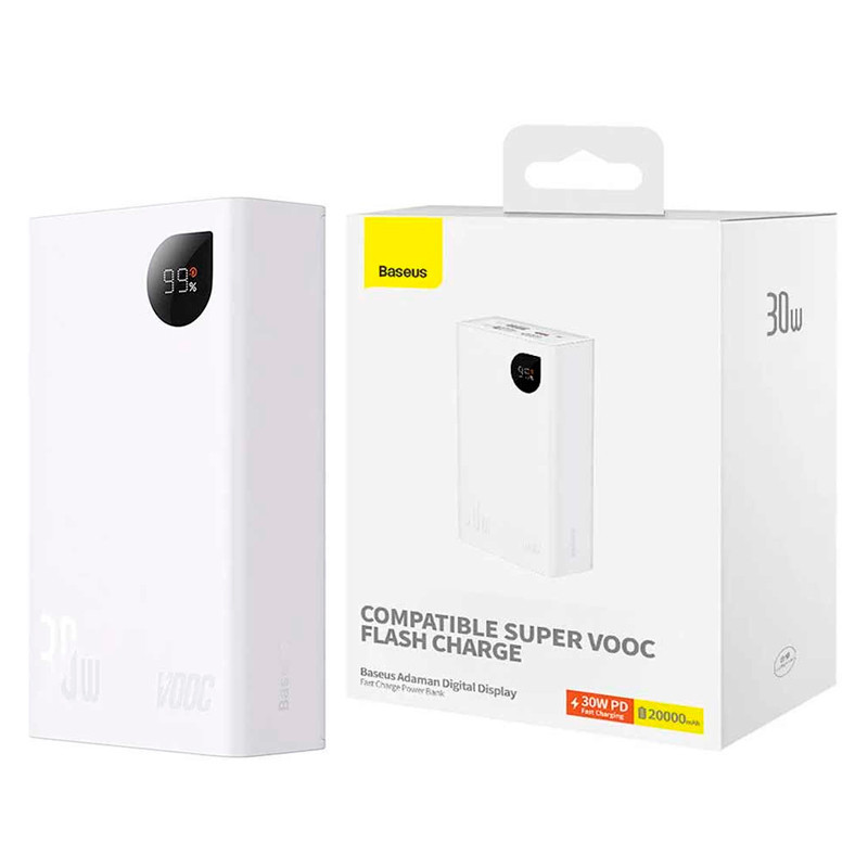 پاور بانک فست شارژ 20000 باسئوس Baseus Adaman2 PPAD0 VOOC PD 30W