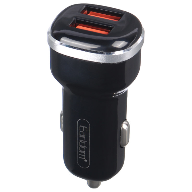 شارژر فندکی فست شارژ Earldom ES-138 2.4A 12W &nbsp;+ کابل تایپ سی