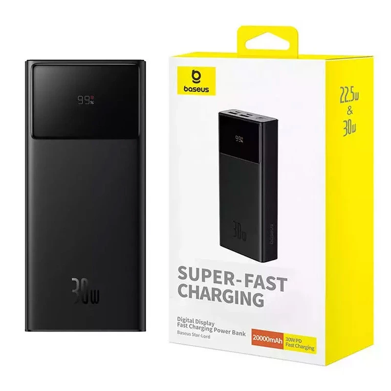 پاور بانک فست شارژ 20000 باسئوس Baseus Star-Lord P10022904113-00 PD 30W