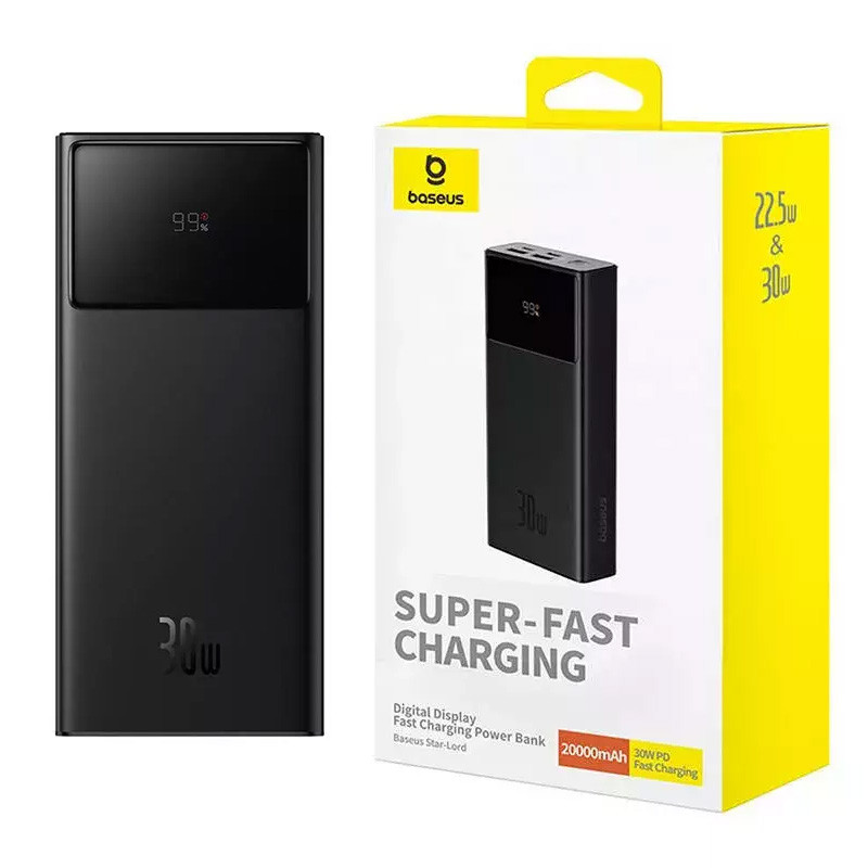 پاور بانک فست شارژ 20000 باسئوس Baseus Star-Lord P10022904113-00 PD 30W