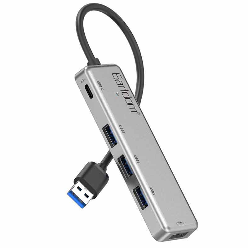 هاب Earldom ET-HUB12 USB2.0 To Type-C / USB2.0