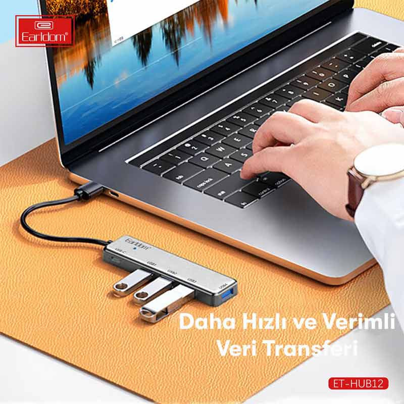هاب 5 پورت USB2.0 ارلدام ET-HUB12