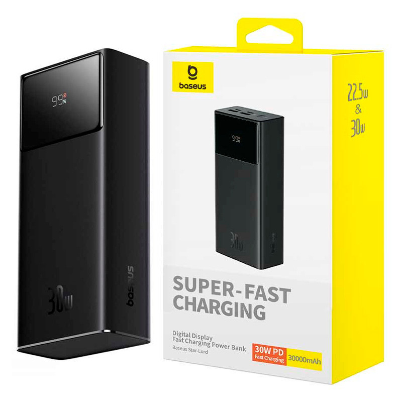 پاور بانک فست شارژ 30000 باسئوس Baseus Star-Lord P10022905 PD 30W