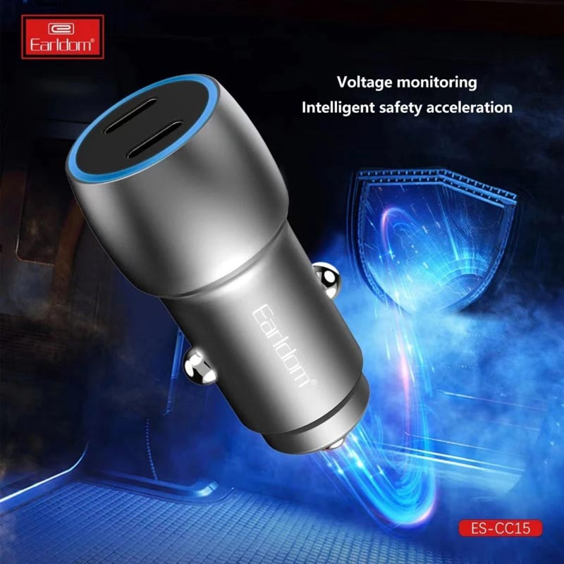 شارژر فندکی فست شارژ Earldom ES-CC15 PD 3A 40W