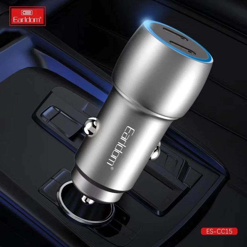 شارژر فندکی فست شارژ Earldom ES-CC15 PD 3A 40W
