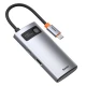 هاب 4 پورت Type-C باسئوس Metal Gleam Series CAHUB-CY0G
