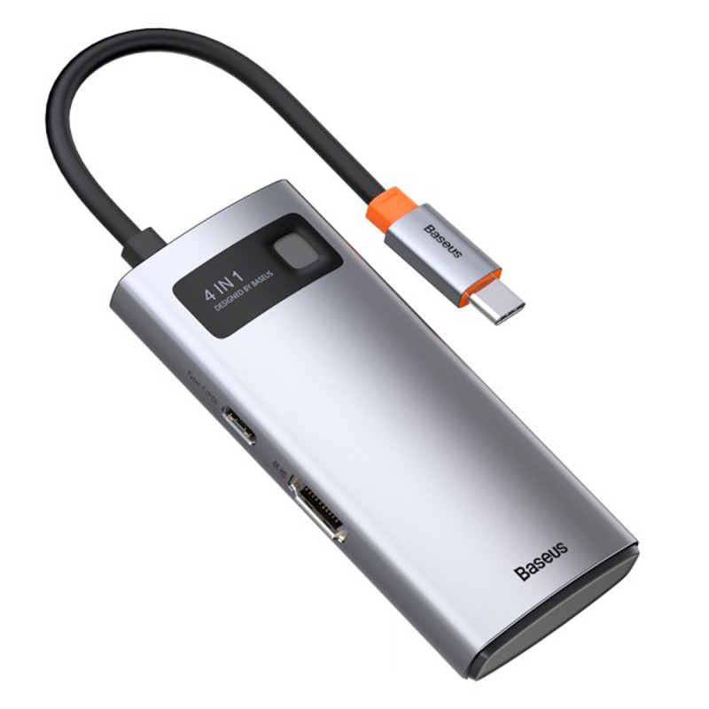 هاب 4 پورت Type-C باسئوس Metal Gleam Series CAHUB-CY0G