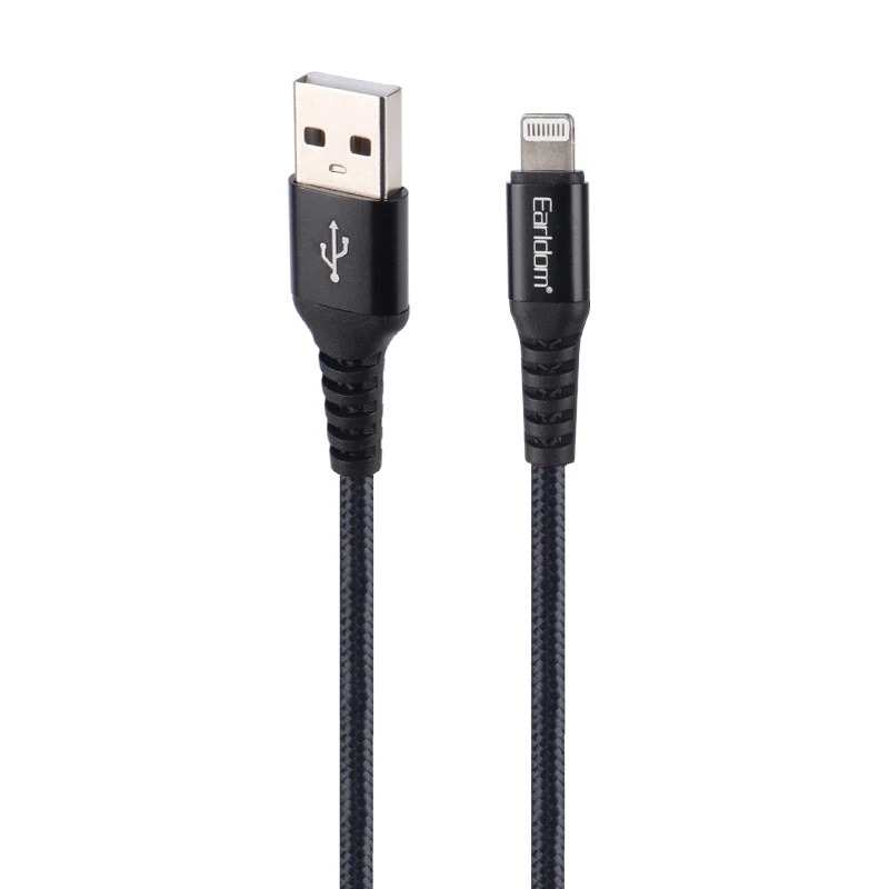 کابل آیفونی فست شارژ Earldom EC-121i 2.1A 1m