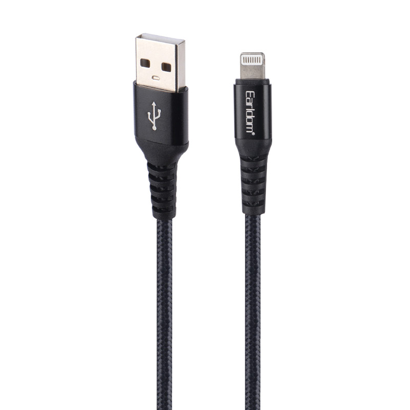کابل آیفونی فست شارژ Earldom EC-121i 2.1A 1m