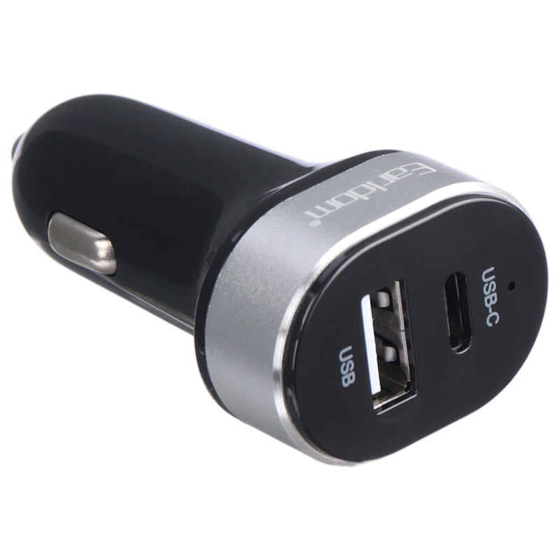 شارژر فندکی فست شارژ Earldom ES-CC14 2.4A QC3.0 PD 12W + کابل تایپ سی