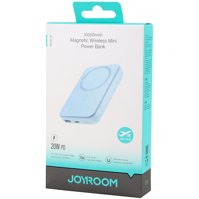 پاور بانک بی سیم فست شارژ 10000 جوی روم Joyroom JR-W020 PD 20W