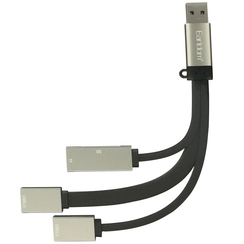 هاب و رم ریدر Earldom HUB16A USB3.0/USB2.0/SD/TF 4Port