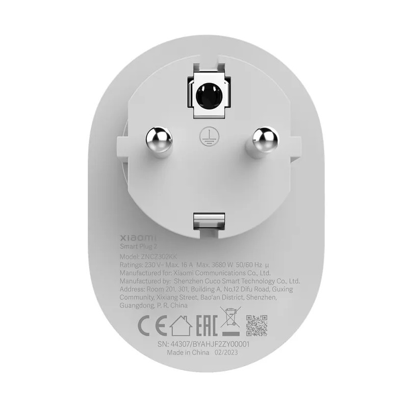 پریز هوشمند تایمر دار شیائومی Xiaomi Smart Plug 2 ZNCZ302KK WIFI