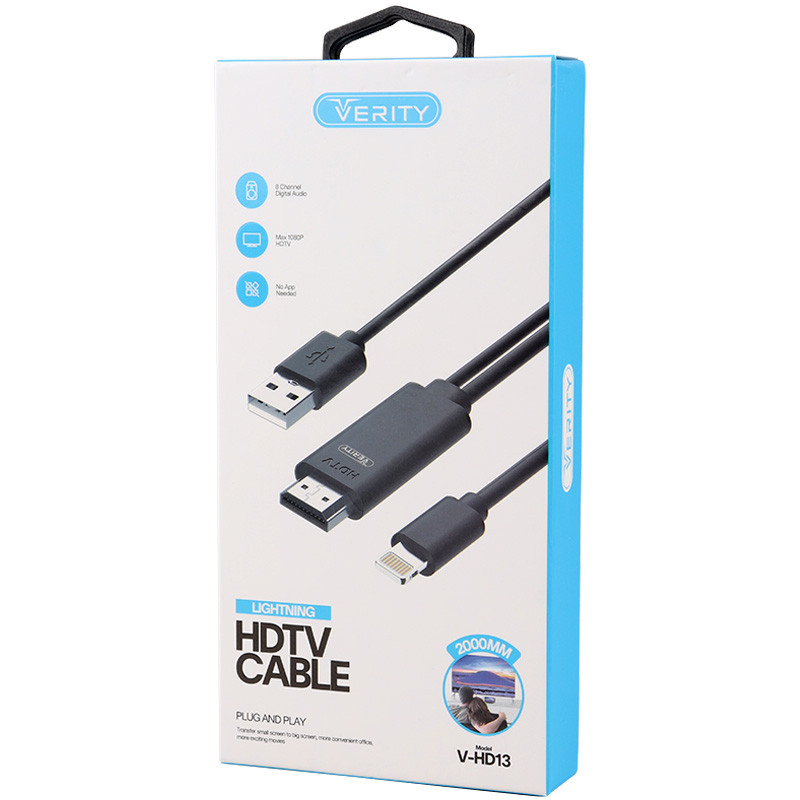 کابل تبدیل Verity V-HD13 Lightning To HDMI 2m