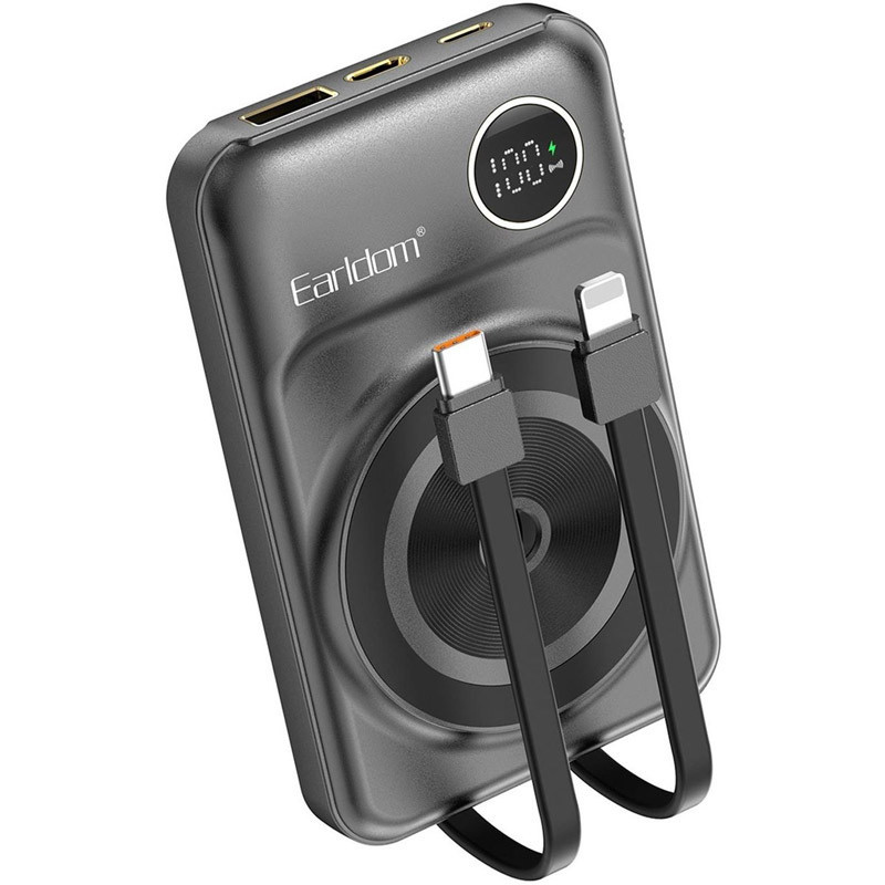 پاور بانک بی سیم فست شارژ 10000 ارلدام Earldom ET-PD28 PD3.0 22.5W