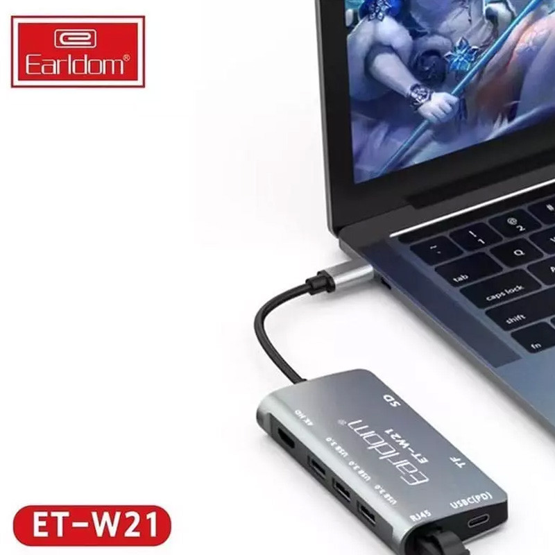 هاب 8 پورت Type-C ارلدام ET-W21