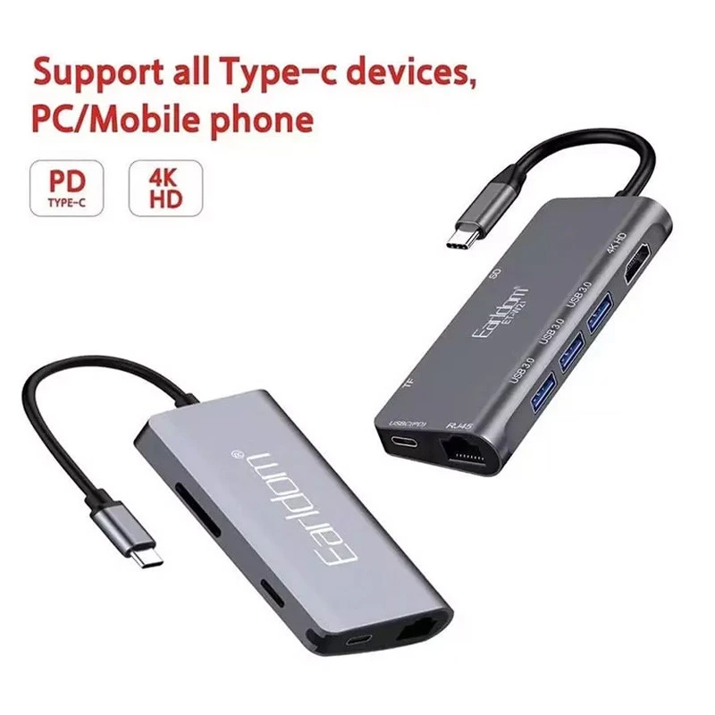 هاب 8 پورت Type-C ارلدام ET-W21