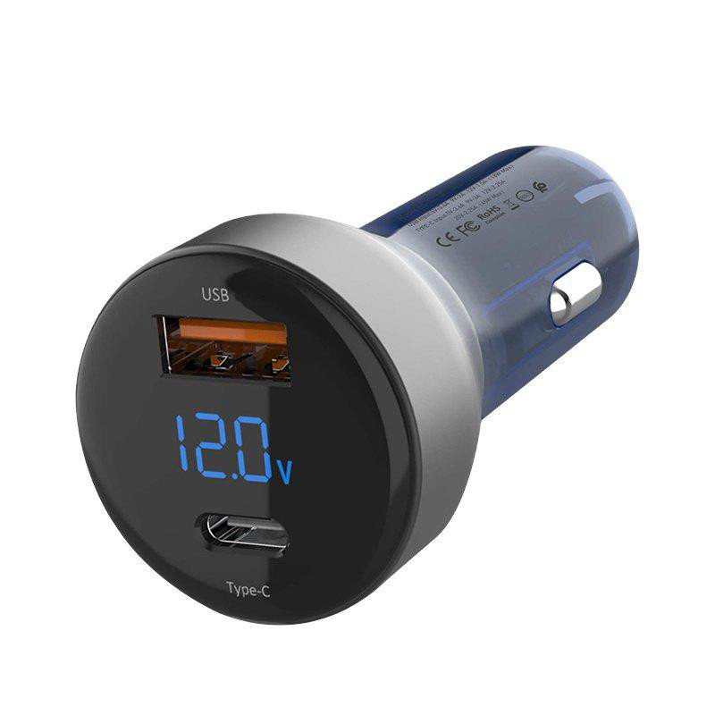 شارژر فندکی فست شارژ Earldom ES-CC10 QC3.0 PD 3.6A 63W + کابل آیفونی