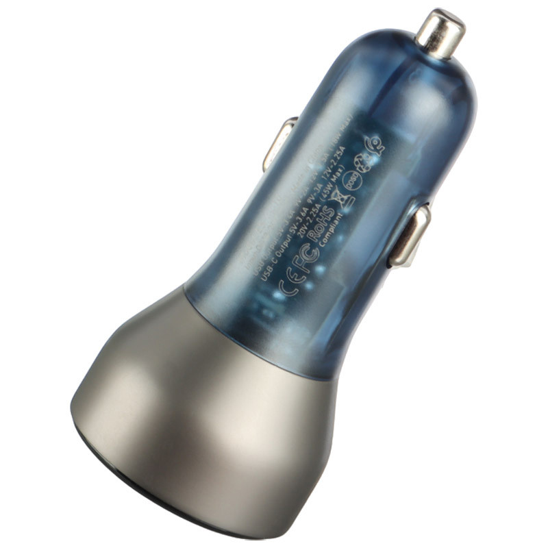 شارژر فندکی فست شارژ Earldom ES-CC10 QC3.0 PD 3.6A 63W + کابل آیفونی