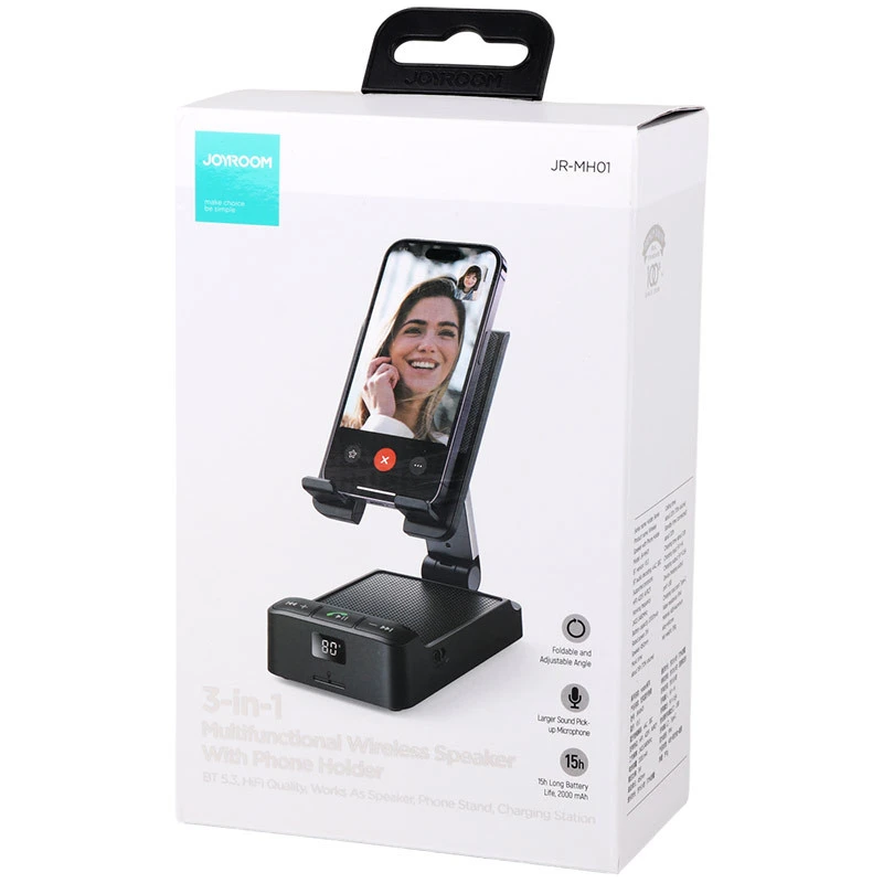 اسپیکر بلوتوثی و هولدر موبایل و تبلت Joyroom JR-MH01