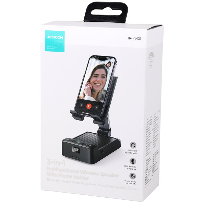 اسپیکر بلوتوثی و هولدر موبایل و تبلت Joyroom JR-MH01
