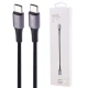 کابل تبدیل کوتاه Parmp Type-C to Type-C 3A 60W 30cm