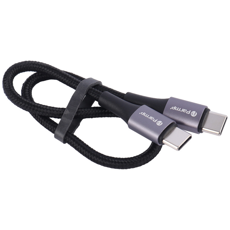 کابل تبدیل کوتاه Parmp Type-C to Type-C 3A 60W 30cm