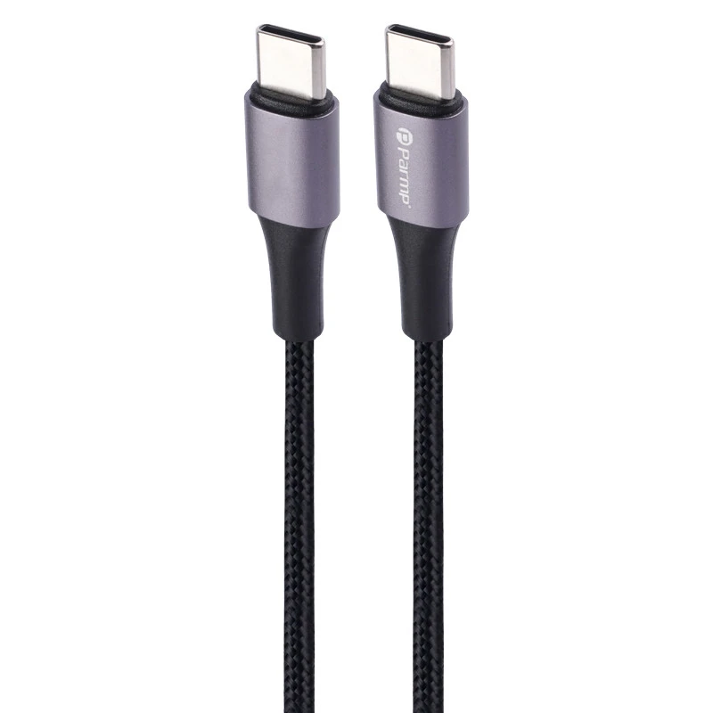 کابل تبدیل کوتاه Parmp Type-C to Type-C 3A 60W 30cm