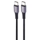 کابل تبدیل کوتاه Parmp Type-C to Type-C 3A 60W 30cm