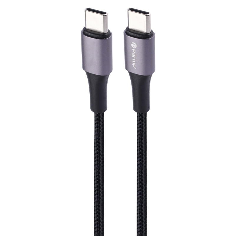 کابل تبدیل کوتاه Parmp Type-C to Type-C 3A 60W 30cm
