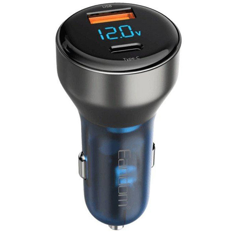شارژر فندکی فست شارژ Earldom ES-CC10 QC3.0 PD 3.6A 45W + کابل آیفونی