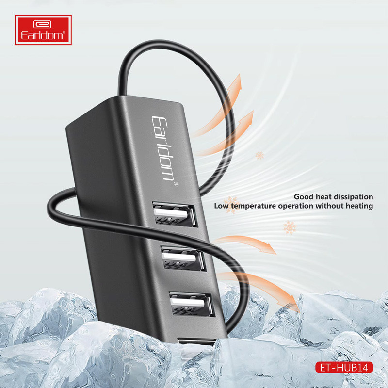 هاب 4 پورت USB2.0 ارلدام ET-HUB14