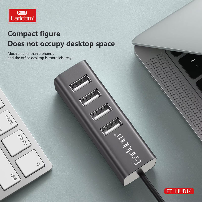 هاب 4 پورت USB2.0 ارلدام ET-HUB14
