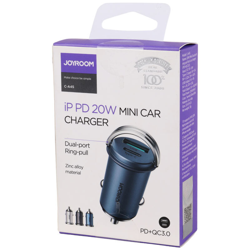 شارژر فندکی فست شارژ Joyroom C-A45 3A QC3.0 PD 20W