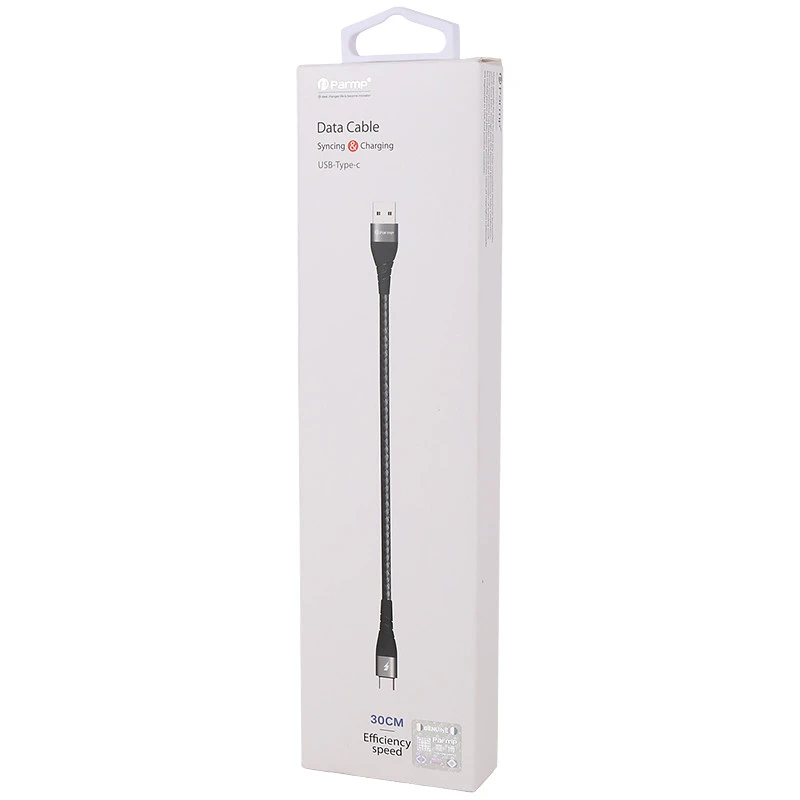 کابل کوتاه تایپ سی فست شارژ Parmp 30cm