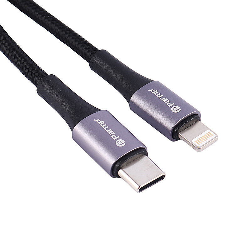 کابل تبدیل کوتاه Parmp Type-C To Lightning 27W 30cm