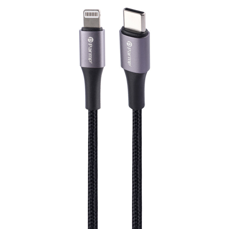 کابل تبدیل کوتاه Parmp Type-C To Lightning 27W 30cm