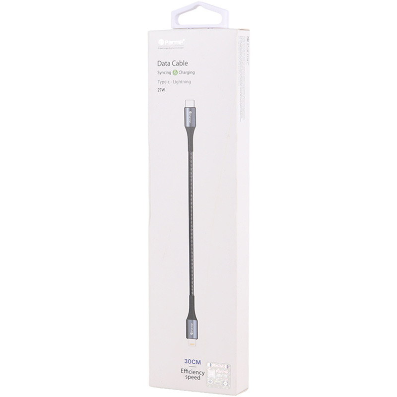 کابل تبدیل کوتاه Parmp Type-C To Lightning 27W 30cm