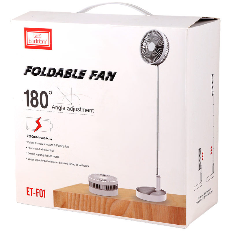 پنکه رومیزی شارژی ارلدام ET-F01 + ریموت کنترل