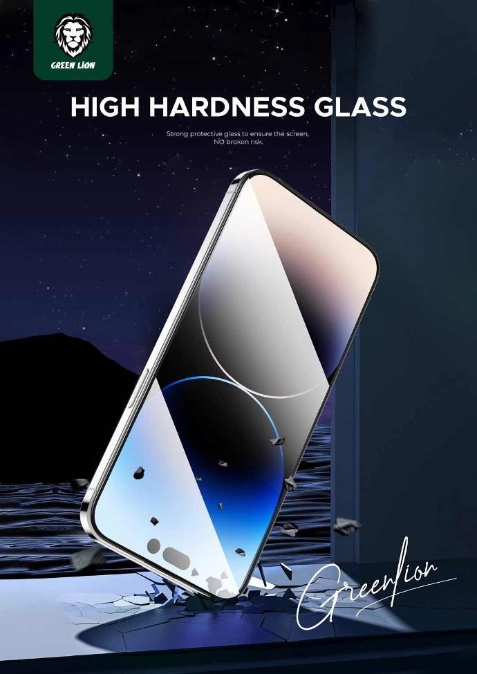 گلس تمام چسب Green Lion Steve آیفون iPhone 14 Plus / 13 Pro Max