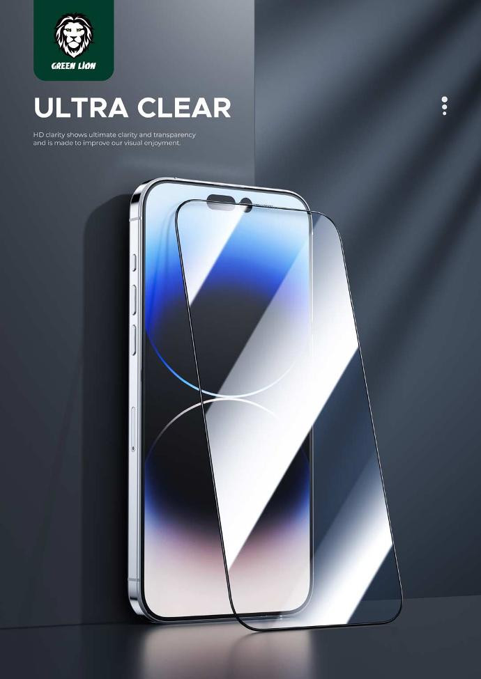 گلس تمام چسب Green Lion Steve آیفون iPhone 14 Plus / 13 Pro Max